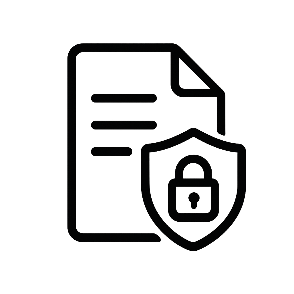 Beveiligingsplan icoon